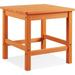 Efurden Oversized Outdoor Side Table 19.68 Poly Lumber Adirondack Side Table for Poolside Garden and Front Porch (Orange)