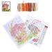 1 Set of Beginner Embroidery Kit Diy Stitching Kit Home Embroidery Kit Diy Cross-stitch Kit