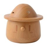 Back to School Savings! Feltree 2024 New Dundun Wooden Man Mini Desktop Office Aromatherapy Machine USB Woodgrain Decoration Doll Humidifier 3.6x3.6x3.8in