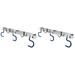 2 Pack Mops Metal S-type Mop Hook S-type Mop Wall-mounted Hook Mop Holder Multifunction Fold Stainless Steel