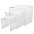 MCB Clear Acrylic Display Riser (Pack of 3 Sizes 3 4 5 )