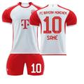 XNB 2023-2024 Bayern Munich Home Jersey #10 Sane Soccer Jersey and Shorts Set