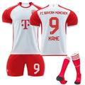 XNB 2023-2024 Bayern Munich Home Jersey #9 Kane Sportswear Soccer Jersey Activewear Set