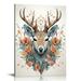 COMIO ART Christmas Deer Decor Christmas Decorations Christmas Reindeer Wall Artwork Holiday Bedroom Wall Decor Canvas Poster Christmas Deer Picture Wall Decor for Living Room Office Decorations
