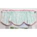 Nurture Imagination Aqua & Pink Wings Window Valance