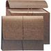 Partition Expanding File Wallet Flap And Cord Closure 6 Pockets 5-1/4 Expansion Letter Size Redrope 10 Per Box (72473)