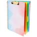 Multi-function Clipboard Folio Spiral Notebook Writing Pad Multifunction Office Iron Paper
