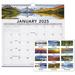 AT-A-GLANCE 2025 Landscape Monthly Wall Calendar Medium 12 x 12 - Monthly Wall