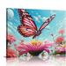 PIKWEEK Inspirational Butterfly Wall Art Canvas Prints Motivational Positive Quotes Poster Gallery Wall Art Picture Wall Decor Gift for Girls Bedroom Living Room Decoration (UNFRAMED)