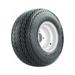 GTW 8 inch Golf Cart Tire White Steel Wheel Assembly with Topspin Sawtooth 18x8.5-8 (18 ) Tire | Each