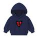 HBYJLZYG Christmas Sweatshirt Hoodies Sweater Loose Pullover Outerwear Toddler Baby Long Sleeve Casual Xmas Love Print Novelty Xmas Tops For The Baby Gift