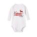 ZCFZJW Christmas Holiday Outfits Set Toddler Baby Boys Girls Cute Xmas Long Sleeve Funny Letters with Reindeer Print Crew Neck T-Shirt Jumpsuit Infant My 1st Christmas Bodysuit White#06 3-6 Months