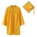 Baby Girl Fall Outfits Long Sleeve Dress Doctor Dress Graduation Dress Solid Color Coat Long Gown with Hat Boy Clothes