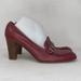 Coach Shoes | Coach Womens Katrina Burgundy Pump Heels Size 11 B | Color: White/Silver | Size: 11