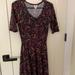 Lularoe Dresses | Lularoe Soft Country Chic Nicole Circle Dress | Color: Black/Purple | Size: S