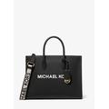 Michael Kors Mirella Medium Pebbled Leather Tote Bag Black One Size