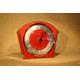 Metamec Red Mantel Clock - 1960s - Vintage