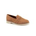 Extra Wide Width Women's Walsh Loafer by SoftWalk in Camel Nubuck (Size 7 1/2 WW)