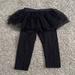 Disney Bottoms | Disney Baby Baby Girl Toddler Girls Black Tutu Leggings Pants Size 18 Months | Color: Black | Size: 18mb