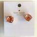 Kate Spade Jewelry | Kate Spade Rose Gold + Light Peach Earrings | Color: Gold/Orange | Size: Os