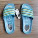 Adidas Shoes | Adidas Adilette Premium Zx 8000 Fx4379 Slides Sandals Blue Yellow Size 7 | Color: Blue/Yellow | Size: 7
