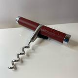 Coach Dining | Coach || Leather Corkscrew Wine Tool || | Color: Red/Silver | Size: Os