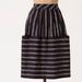 Anthropologie Skirts | Anthropologie Maeve Navy Striped A Line Skirt 6 | Color: Blue/White | Size: 6