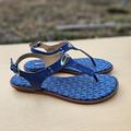 Michael Kors Shoes | Michael Kors Mk Thong Sandals Size 8.5m, Pre-Owned | Color: Blue | Size: 8.5