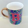 Lilly Pulitzer Accessories | Lilly Pulitzer Initial Mug Letter B Euc | Color: Gold/Pink/Red | Size: Os