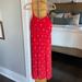 Madewell Dresses | Broadway And Broome Midi Silk Tank Dress In Red | Color: Red | Size: 8