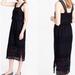 J. Crew Dresses | Jcrew Tiered Eyelet Lace Midi Dress In Black | Color: Black | Size: 4
