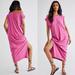 Free People Dresses | Free People Raquel Midi Dress Pink M Beach Asymmetrical Maxi Plum Lily Magenta | Color: Pink | Size: M