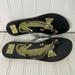 Kate Spade Shoes | Kate Spade Nassau Cheetah Flip Flops Black Animal Print Glitter | Color: Black/Gold | Size: 9