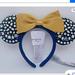 Disney Accessories | Disney Parks Wdw 50th Anniversary Jeweled Ears | Color: Blue/Gold | Size: Os