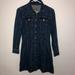 American Eagle Outfitters Dresses | American Eagle Denim Long Sleeve Button Down Dress | Color: Black | Size: 4