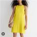 J. Crew Dresses | J.Crew Maxine High Neck Shift Dress In 100% Linen, Size Small Petite | Color: Yellow | Size: Sp