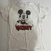 Disney Shirts | 4/$25 Men's T-Shirt Disney Size Large Mickey Logo Front Short Sleeve White | Color: Black/White | Size: L