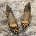 J. Crew Shoes | Jcrew Leopard Print Calf Hair Size 9 Kitten Heels | Color: Brown/Tan | Size: 9