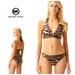 Michael Kors Swim | New. Michael Kors Tiger Print Bikini Set. Retails $145. Xs-Top/S-Bottom | Color: Black/Brown | Size: S