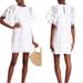 Kate Spade Dresses | Kate Spade Spice Things Up White Eyelet Shift Mini Dress Sz M | Color: White | Size: M