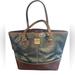 Dooney & Bourke Bags | Dooney & Bourke Python Embossed Leather Shopper Black Brown Purse Tote | Color: Black/Brown | Size: Os
