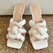 Coach Shoes | Coach 100mm Sheepskin Mules | Color: White | Size: 9