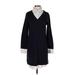 New York & Company Casual Dress - Sweater Dress: Blue Dresses - Women's Size Small