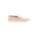Tory Burch Sneakers: Slip On Platform Casual Pink Solid Shoes - Women's Size 9 1/2 - Almond Toe
