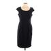 Calvin Klein Casual Dress - Sheath: Black Solid Dresses - Women's Size 10