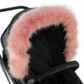 For-Your-Little-One aFHACWT-P536 - Pram Fur Hood Trim kompatibel On Teutonia, Pink