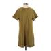 MWL by Madewell Casual Dress - Shift: Brown Solid Dresses - Women's Size Small