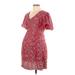 Hatch Casual Dress: Red Floral Motif Dresses - Women's Size X-Small Maternity