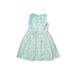 Dressed Up by Gymboree Dress: Teal Brocade Skirts & Dresses - Kids Girl's Size 6