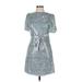 Betsey Johnson Cocktail Dress: Silver Dresses - Women's Size 6